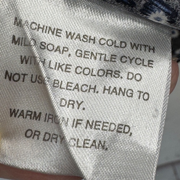 Tallia Mens Blue Starburst Collard Button Up Dress Up Shirt Sz. Medium M 15 1/2 - Picture 10 of 11